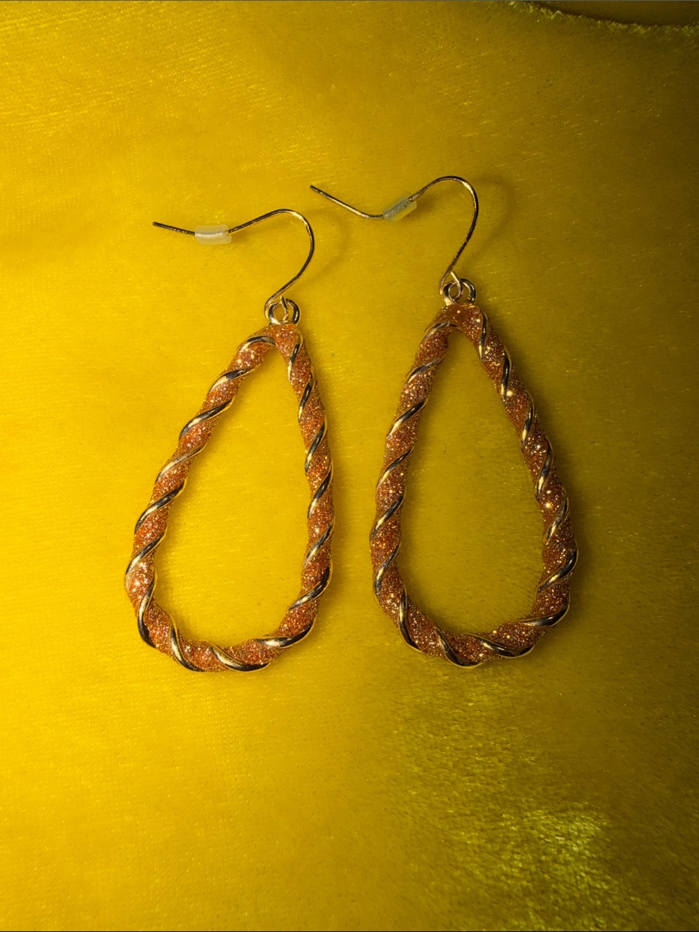 Rose Gold-Tone Twisted Teardrop Earrings - Women's Jewelry